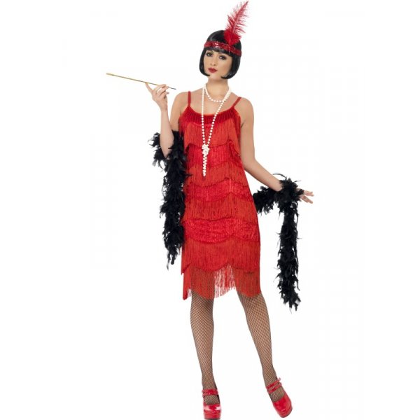1920-tals Flapper Shimmy maskeraddräkt - Small