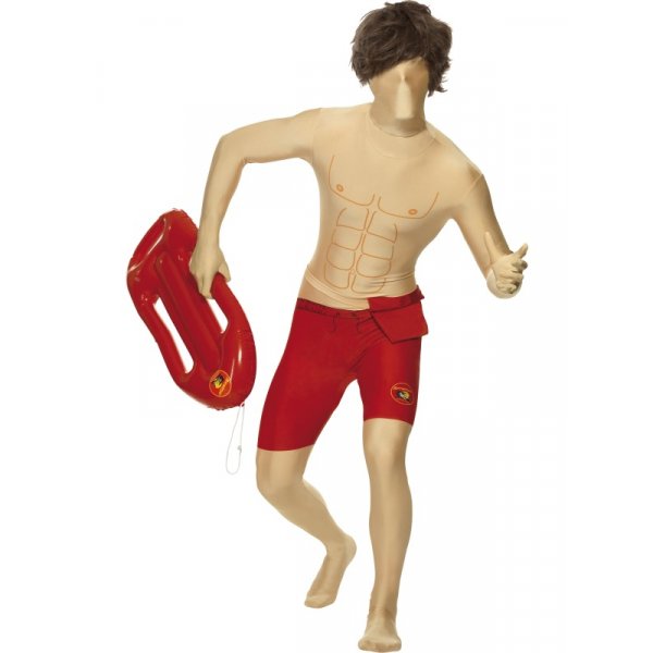 Second skin-dräkt, baywatch maskeraddräkt - Large