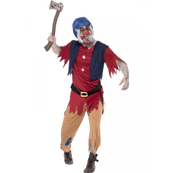 Zombie dvärg maskeraddräkt - Medium